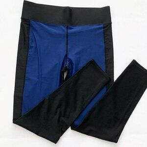 Terez athletic Women leggings black and blue, Large